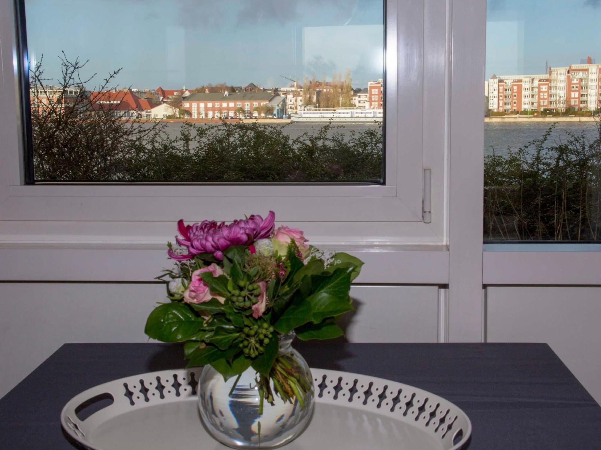 089 Fewo Skyline, direkte Strandlage, Blick auf den Hafen Wilhelmshaven Exterior foto