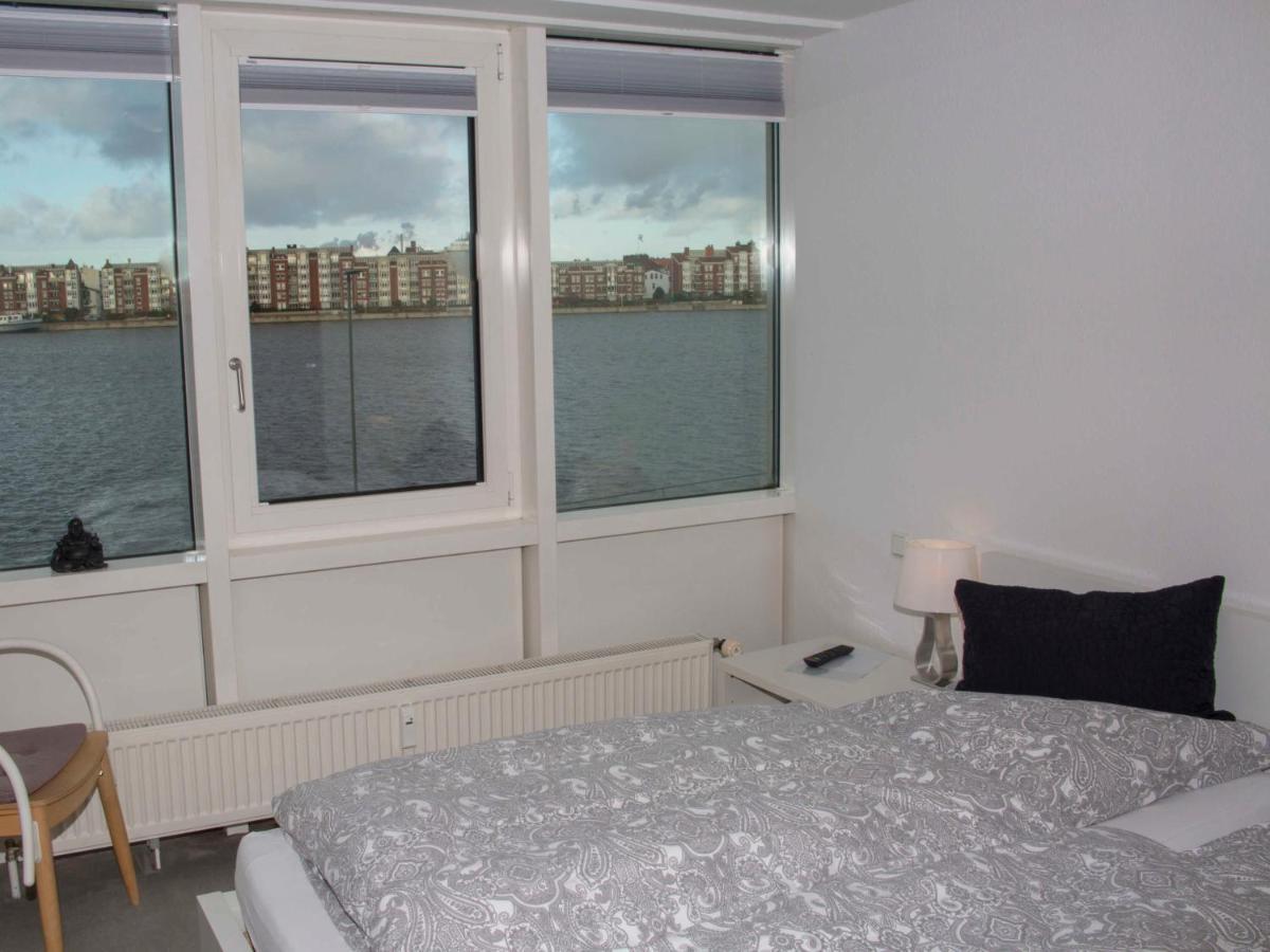 089 Fewo Skyline, direkte Strandlage, Blick auf den Hafen Wilhelmshaven Exterior foto